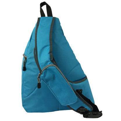 Wholesale Case Lot: 20 pc High-Visibility Water-Resistant Sling Backpack: Heavy-Duty Laptop Bookbag with Reflective Safety Stripe  |||   20 PACKS | $12.49 PER PACK
