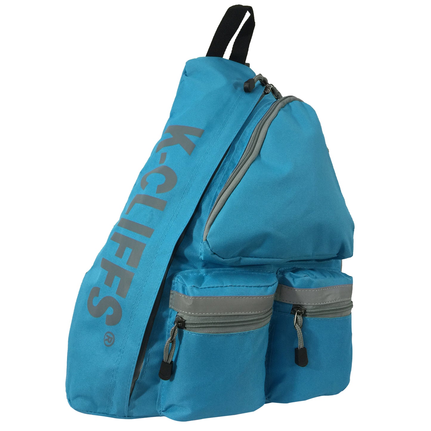 Wholesale Case Lot: 20 pc High-Visibility Water-Resistant Sling Backpack: Heavy-Duty Laptop Bookbag with Reflective Safety Stripe  |||   20 PACKS | $12.49 PER PACK