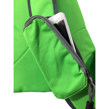 Wholesale Case Lot: 20 pc High-Visibility Water-Resistant Sling Backpack: Heavy-Duty Laptop Bookbag with Reflective Safety Stripe  |||   20 PACKS | $12.49 PER PACK