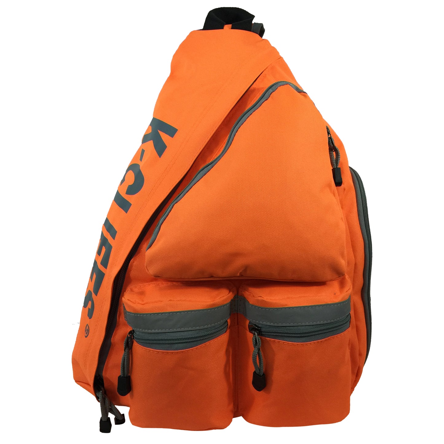 Wholesale Case Lot: 20 pc High-Visibility Water-Resistant Sling Backpack: Heavy-Duty Laptop Bookbag with Reflective Safety Stripe  |||   20 PACKS | $12.49 PER PACK