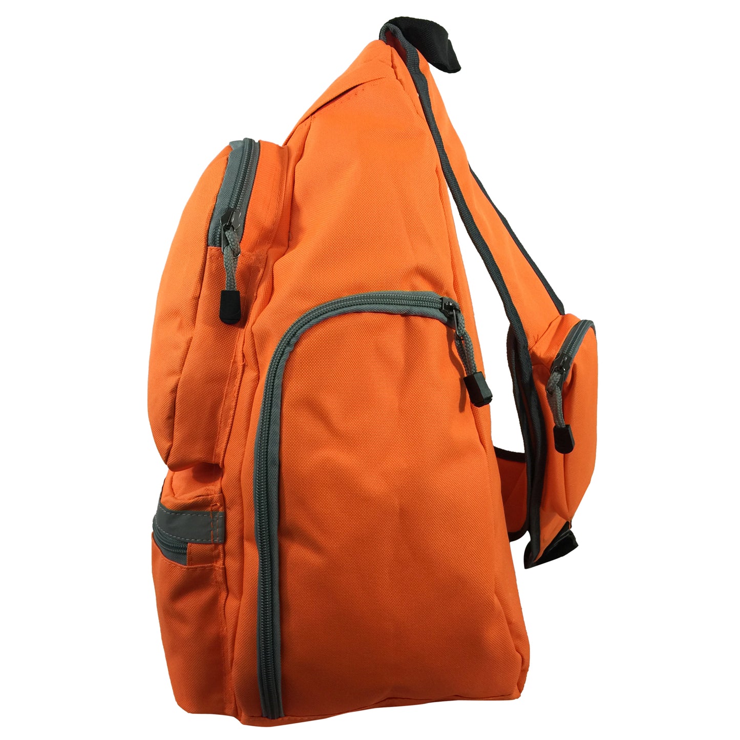 Wholesale Case Lot: 20 pc High-Visibility Water-Resistant Sling Backpack: Heavy-Duty Laptop Bookbag with Reflective Safety Stripe  |||   20 PACKS | $12.49 PER PACK