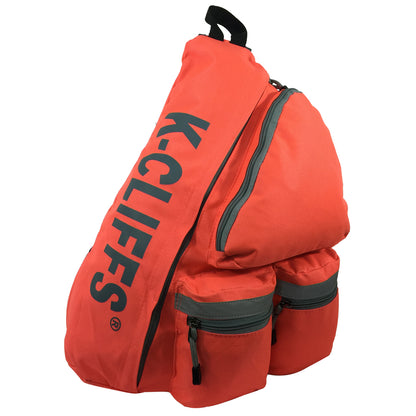 Wholesale Case Lot: 20 pc High-Visibility Water-Resistant Sling Backpack: Heavy-Duty Laptop Bookbag with Reflective Safety Stripe  |||   20 PACKS | $12.49 PER PACK