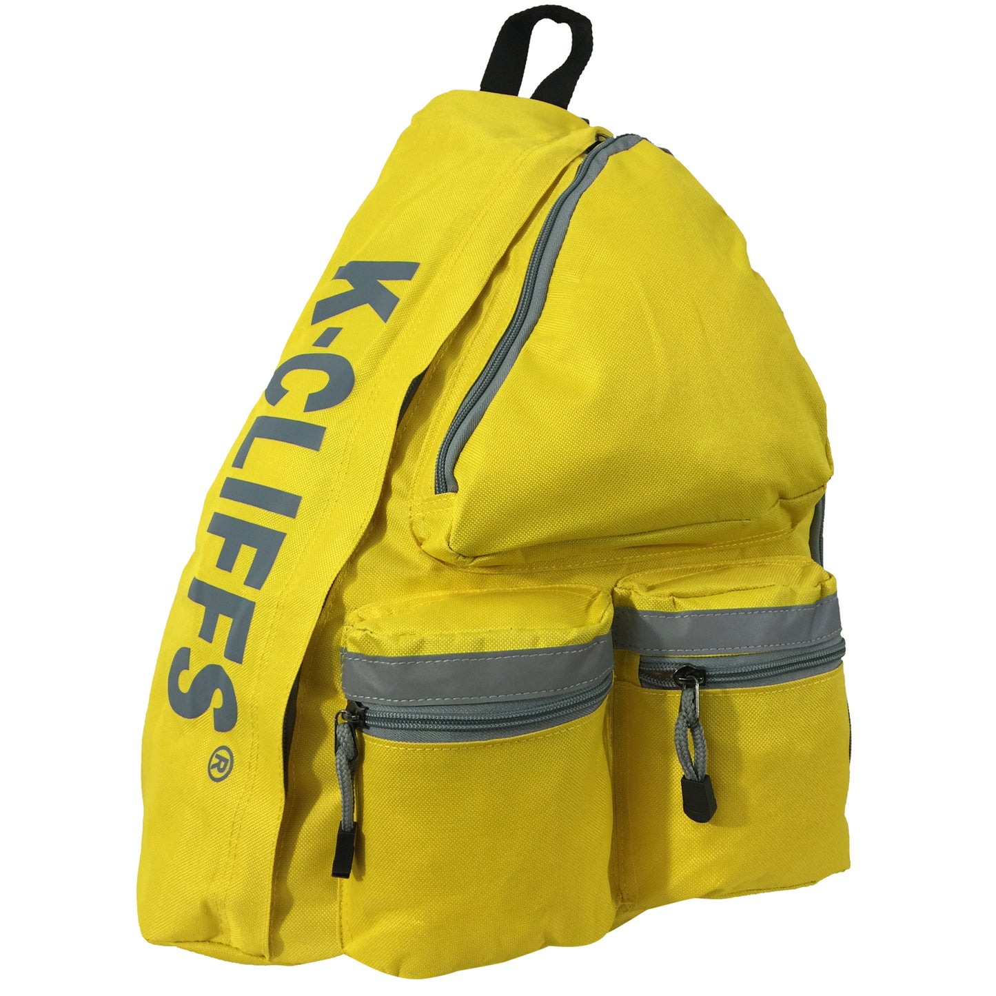 Wholesale Case Lot: 20 pc High-Visibility Water-Resistant Sling Backpack: Heavy-Duty Laptop Bookbag with Reflective Safety Stripe  |||   20 PACKS | $12.49 PER PACK