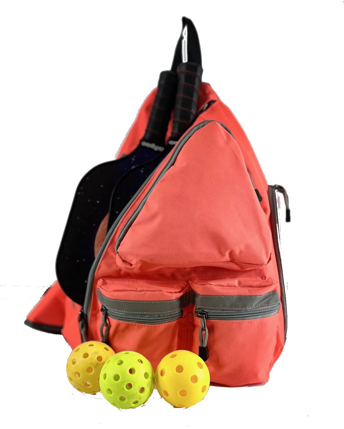 Wholesale Case Lot: 20 pc High-Visibility Water-Resistant Sling Backpack: Heavy-Duty Laptop Bookbag with Reflective Safety Stripe  |||   20 PACKS | $12.49 PER PACK