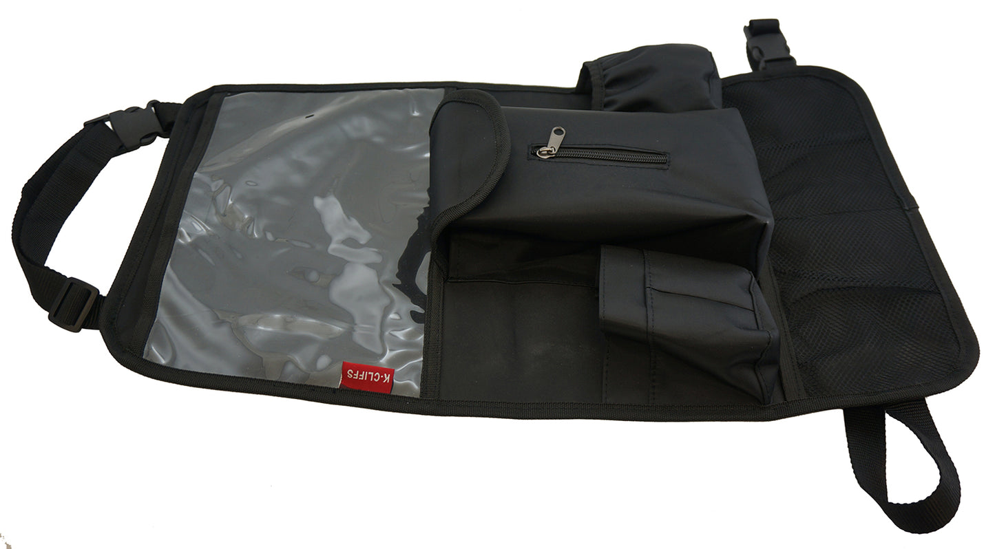Wholesale Case Lot: 36pcs Backseat Organizer Easy Clean Car Seat Back Kick Mat | Adjustable Fitment Tablet Friendly Pocket  |||   36 PACKS | $5.55 PER PACK