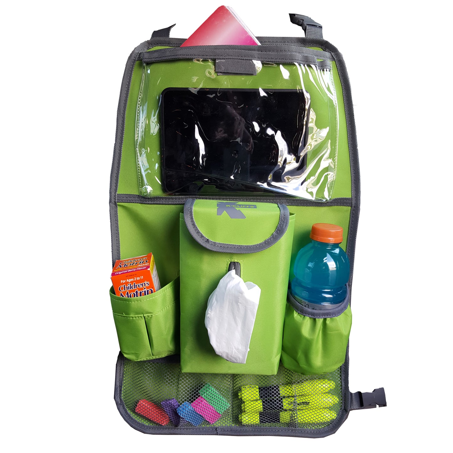 Wholesale Case Lot: 36pcs Backseat Organizer Easy Clean Car Seat Back Kick Mat | Adjustable Fitment Tablet Friendly Pocket  |||   36 PACKS | $5.55 PER PACK