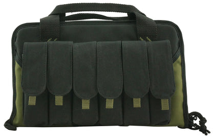 Wholesale Case Lot: 12pcs Pistol Case Lockable Memory Foam Handgun Storage Pouch Carrying Bag | 6 Magazine Pockets  |||  12 PACKS | $16.66 PER PACK