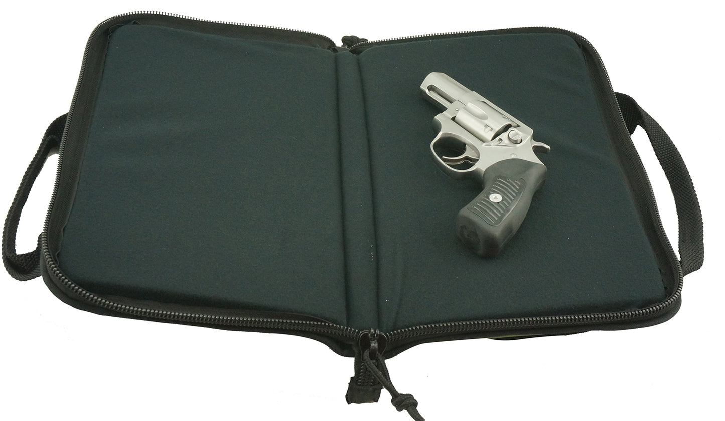Wholesale Case Lot: 12pcs Pistol Case Lockable Memory Foam Handgun Storage Pouch Carrying Bag | 6 Magazine Pockets  |||  12 PACKS | $16.66 PER PACK