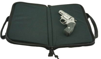 Wholesale Case Lot: 12pcs Pistol Case Lockable Memory Foam Handgun Storage Pouch Carrying Bag | 6 Magazine Pockets  |||  12 PACKS | $16.66 PER PACK
