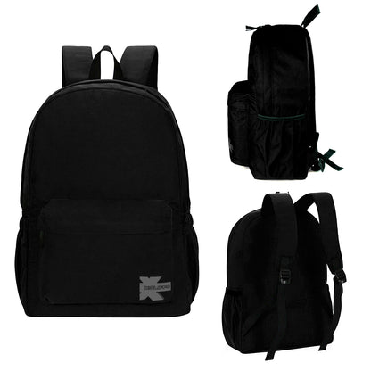Wholesale Case Lot: 25 pcs Basic 18" School Backpack Simple Student School Bag Lightweight  |||   25 PACKS | $7.99 PER PACK