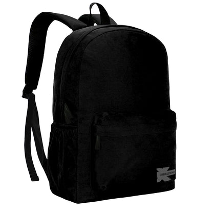 Wholesale Case Lot: 25 pcs Basic 18" School Backpack Simple Student School Bag Lightweight  |||   25 PACKS | $7.99 PER PACK