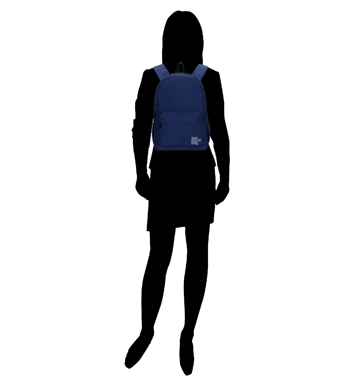 Wholesale Case Lot: 25 pcs Basic 18" School Backpack Simple Student School Bag Lightweight  |||   25 PACKS | $7.99 PER PACK