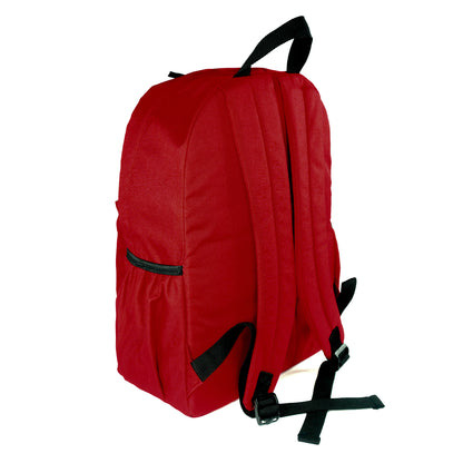 Wholesale Case Lot: 25 pcs Basic 18" School Backpack Simple Student School Bag Lightweight  |||   25 PACKS | $7.99 PER PACK