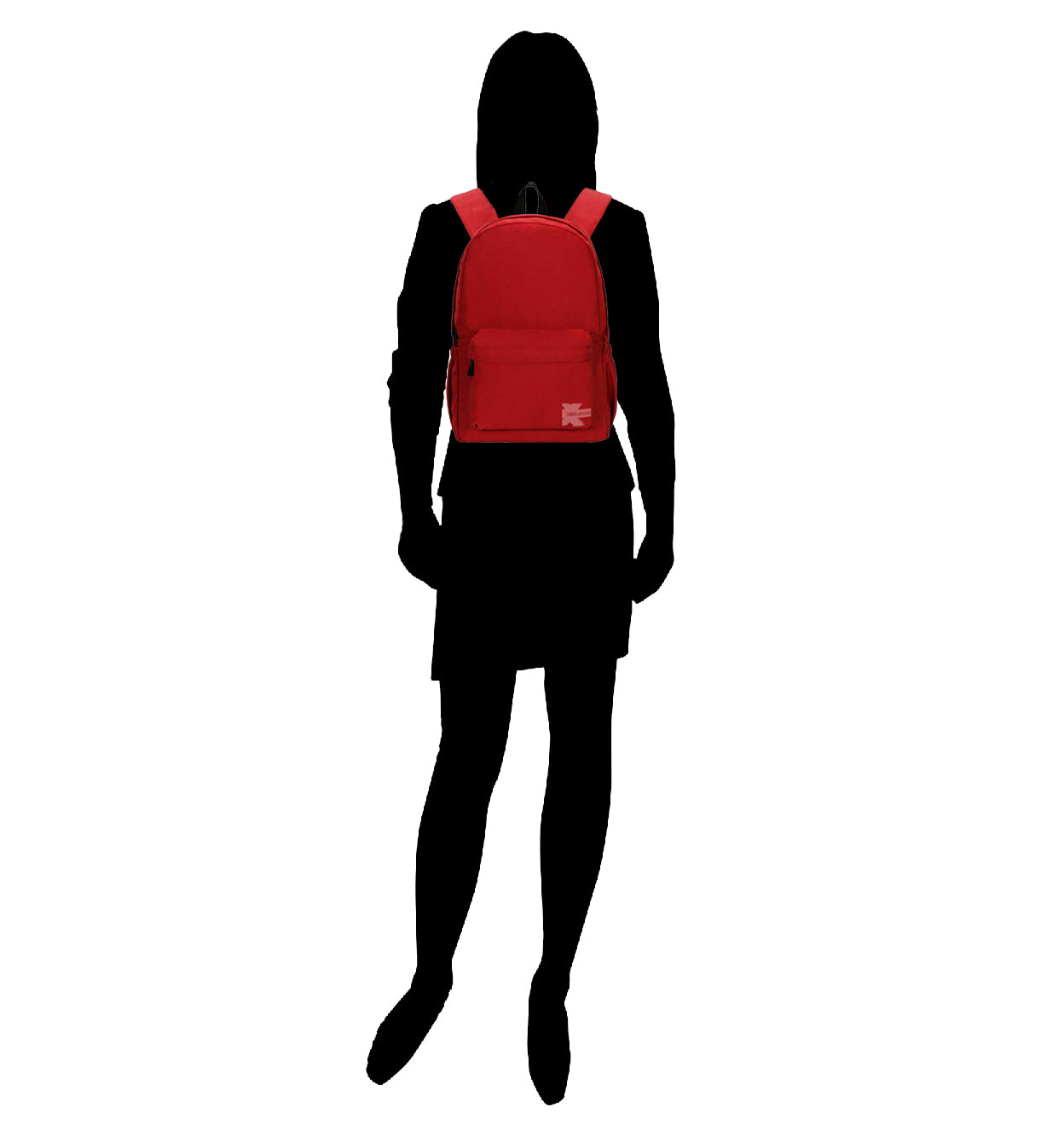 Wholesale Case Lot: 25 pcs Basic 18" School Backpack Simple Student School Bag Lightweight  |||   25 PACKS | $7.99 PER PACK