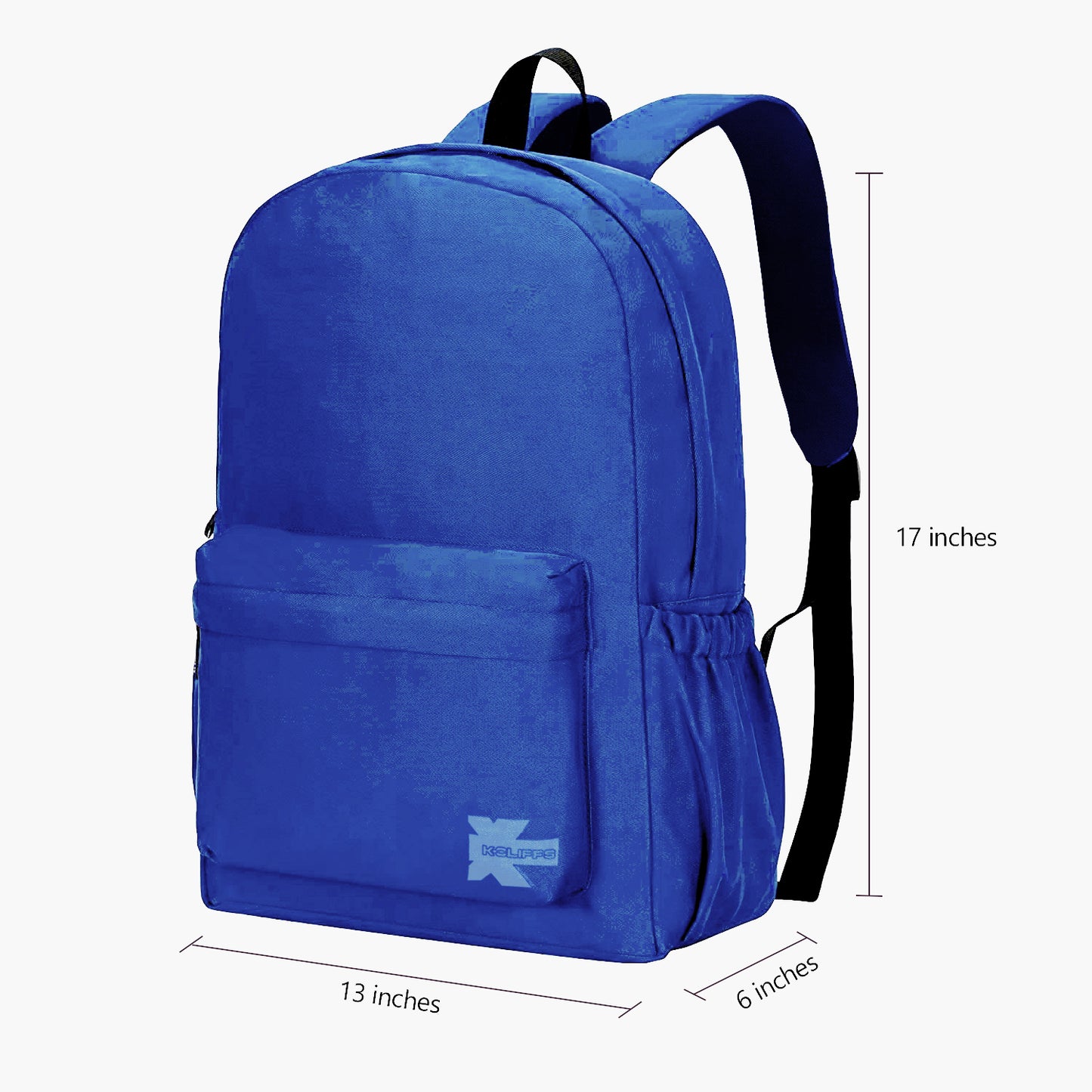 Wholesale Case Lot: 25 pcs Basic 18" School Backpack Simple Student School Bag Lightweight  |||   25 PACKS | $7.99 PER PACK