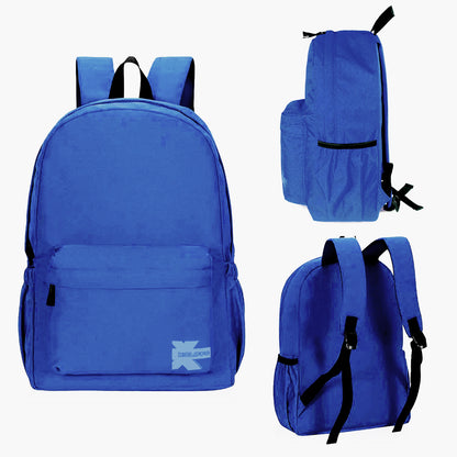 Wholesale Case Lot: 25 pcs Basic 18" School Backpack Simple Student School Bag Lightweight  |||   25 PACKS | $7.99 PER PACK