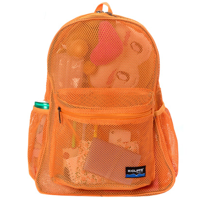 - 20 PACKS | $11.49 PER PACK ||    Wholesale Case Lot: 20 pcs Heavy Duty Classic Gym Student Mesh See Through Netting Backpack Padded Straps
