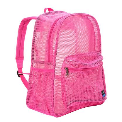 - 20 PACKS | $11.49 PER PACK ||    Wholesale Case Lot: 20 pcs Heavy Duty Classic Gym Student Mesh See Through Netting Backpack Padded Straps