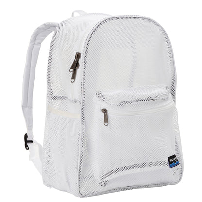 - 20 PACKS | $11.49 PER PACK ||    Wholesale Case Lot: 20 pcs Heavy Duty Classic Gym Student Mesh See Through Netting Backpack Padded Straps