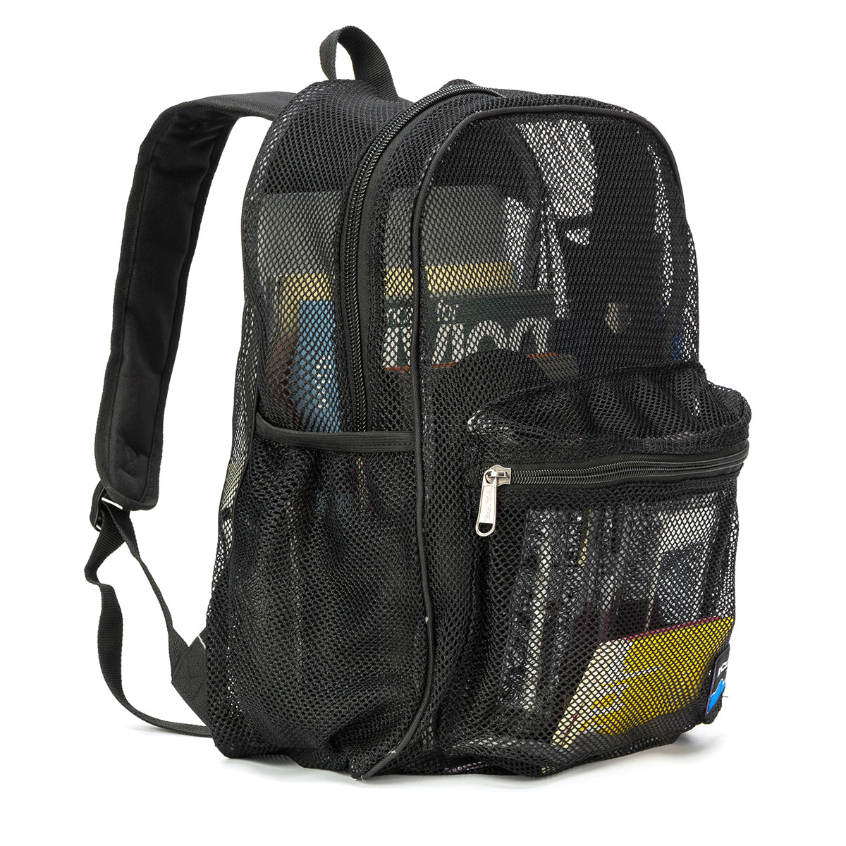 - 20 PACKS | $11.49 PER PACK ||    Wholesale Case Lot: 20 pcs Heavy Duty Classic Gym Student Mesh See Through Netting Backpack Padded Straps