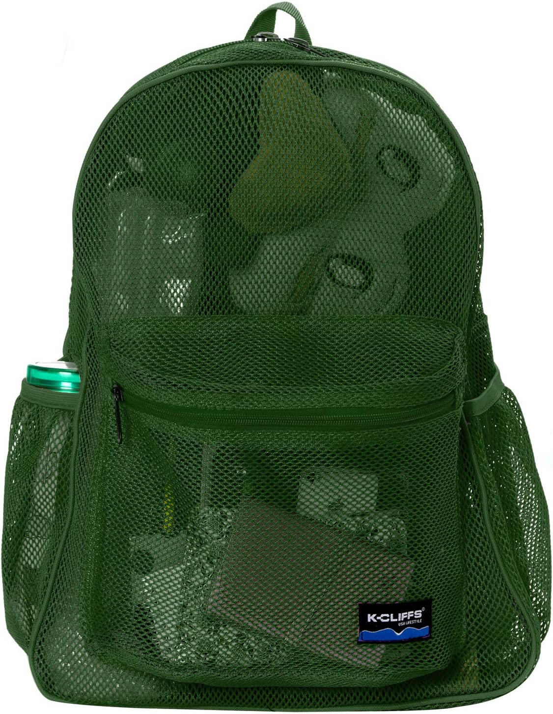 - 20 PACKS | $9.99 PER PACK ||    Wholesale Case Lot: 20 pcs Heavy Duty Classic Gym Student Mesh See Through Netting Backpack Padded Straps