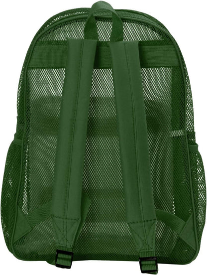 - 20 PACKS | $9.99 PER PACK ||    Wholesale Case Lot: 20 pcs Heavy Duty Classic Gym Student Mesh See Through Netting Backpack Padded Straps