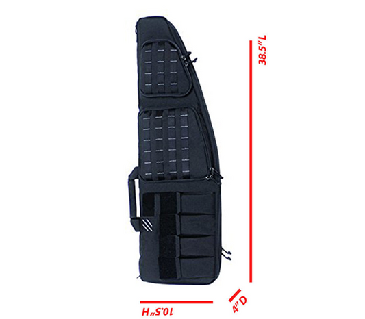 Wholesale Case Lot: 4 pcs Double Long Rifles Storage Bag with Mag Pockets Lockable Zippers |||  4 PACKS | $37.49 PER PACK