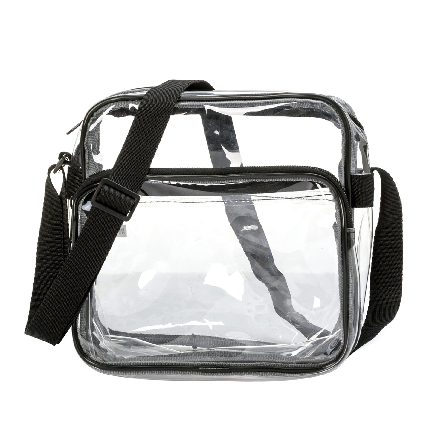 Wholesale Case Lot: 30 pcs Heavy Duty STADIUM Clear Tote Quality See Through Messenger Work Bag Durable Transparent PVC Lunch Bag  |||   30 PACKS | $7.99 PER PACK