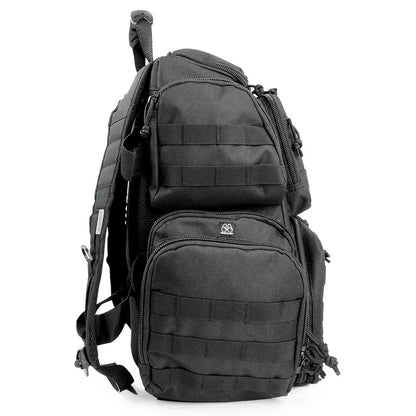 Multiple compartments Tactical Lockable Range Backpack with Free USA Patch and rain cover