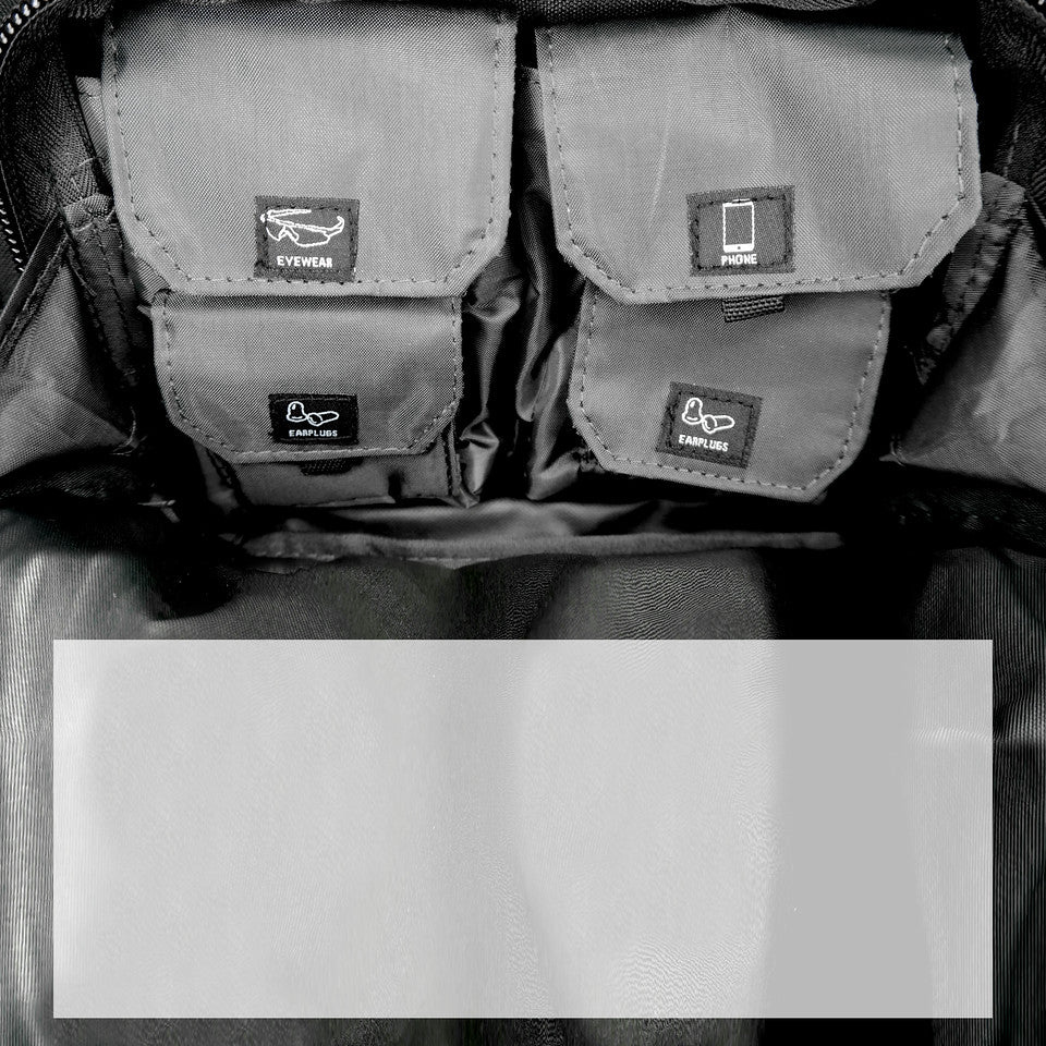 Multiple compartments Tactical Lockable Range Backpack with Free USA Patch and rain cover