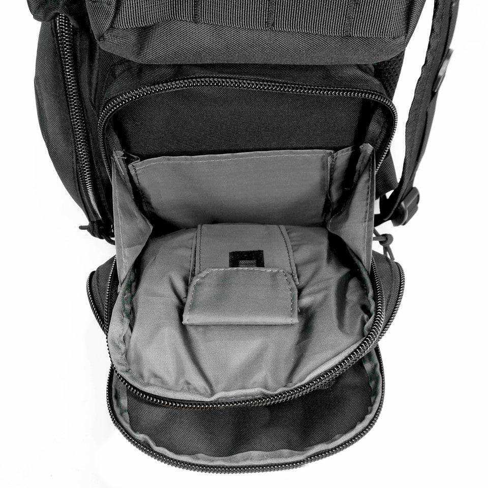 Multiple compartments Tactical Lockable Range Backpack with Free USA Patch and rain cover