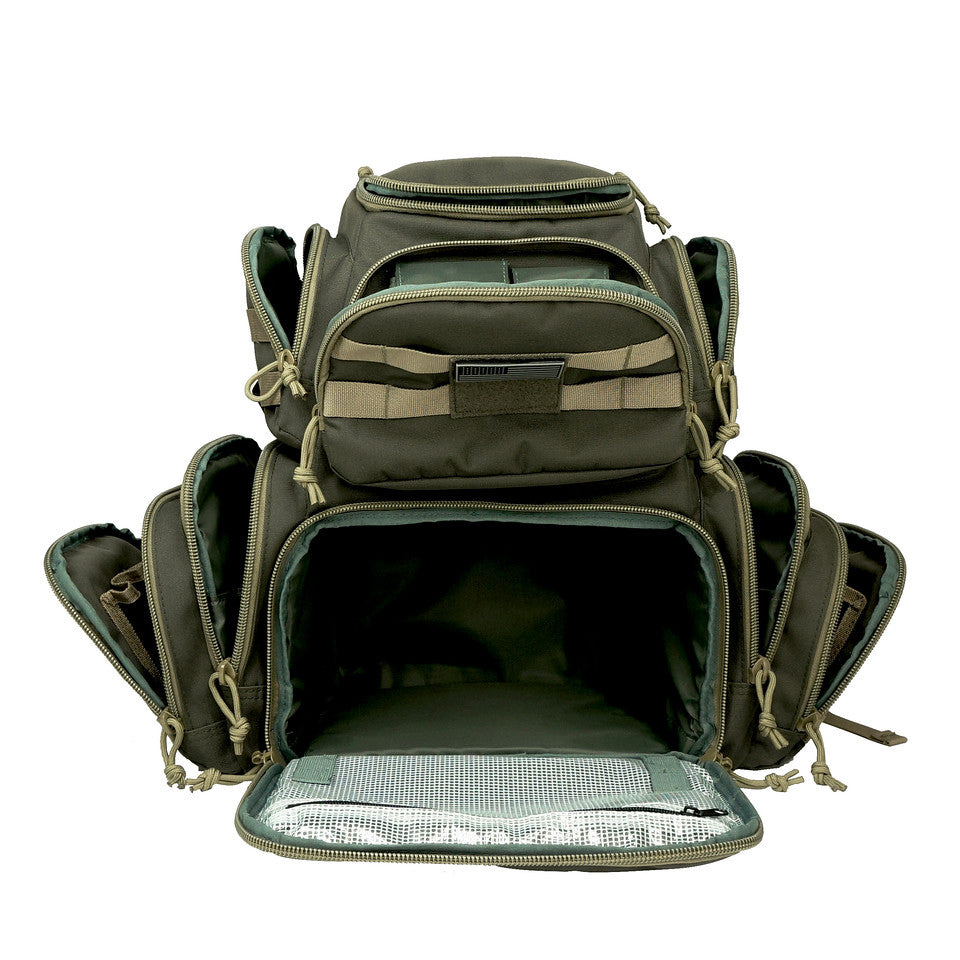 Multiple compartments Tactical Lockable Range Backpack with Free USA Patch and rain cover
