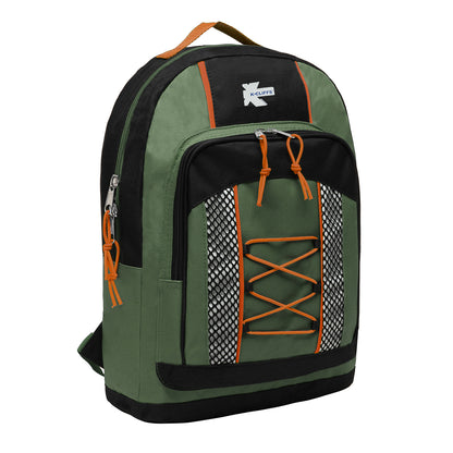 - 30 PACKS | $7.99 PER PACK ||   15" Lightweight Backpack with Bungee System Water Resistant