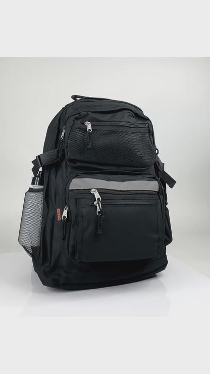 - 20 PACKS | $17.45 PER PACK ||   Case Lot: 20pcs 19" Spacious Backpack with Extra-Large Compartment, Reflective Straps, Five Front Pockets