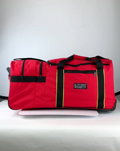 Wholesale 4 pcs  Rolling Firefighter  Heavy-Duty Gear Duffel Bag Deluxe EMT EMS Duffel with Wheels  |||   4 PACKS | $74.99 PER PACK