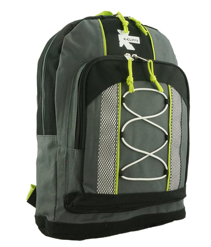 - 30 PACKS | $7.99 PER PACK ||   15" Lightweight Backpack with Bungee System Water Resistant