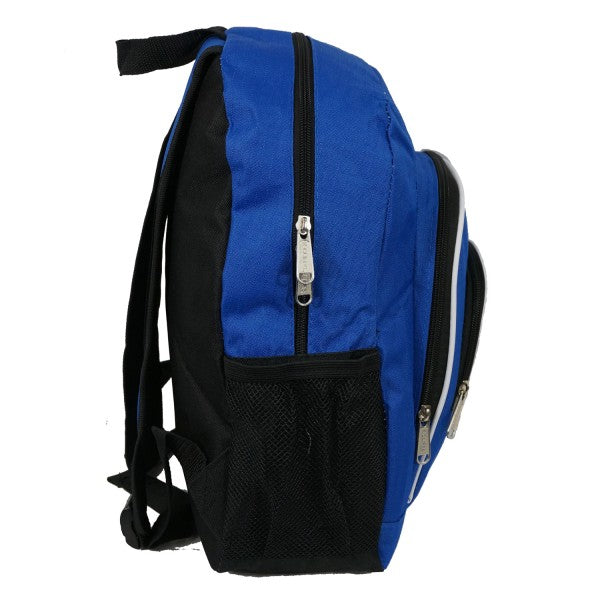 - 30 PACKS | $8.33 PER PACK ||    Wholesale Case Lot 30pcs 16 Inch Rip-stop Multi Pocket Backpack w/Side Mesh Pockets